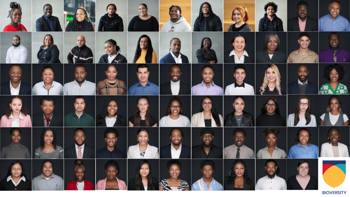 A mosaic of headshots for the 65 graduates of Bioversity in 2024.