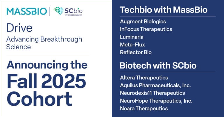 Massbio Training.pdf MassBio and SCbio Announce Ten Biotech and Techbio Startups to ...
